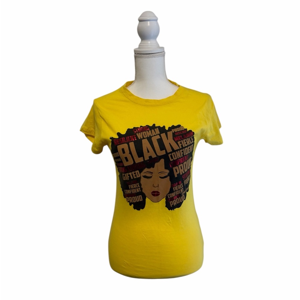 Empowering Yellow Graphic Tee